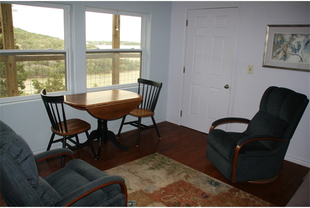 Living Room with view of Lake Buchanan