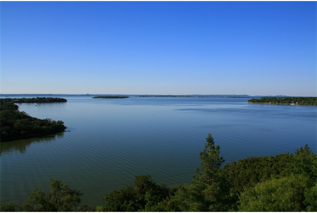 Lake Buchanan as seen from the deck of the Sky Loft