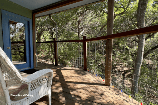 Deck in the Blue Heron Suite at Rainbow Photo by David Vickery