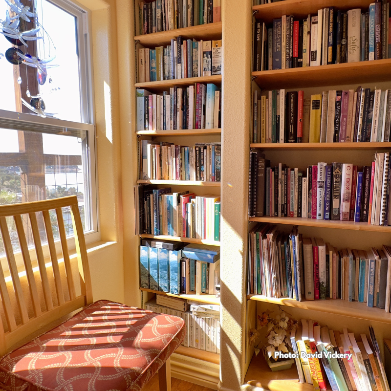 Library at Rainbow Hearth Sanctuary & Retreat