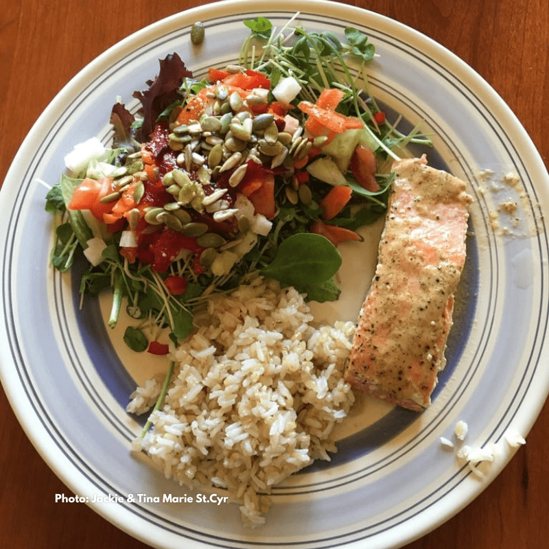 Lunch at Rainbow Hearth Sanctuary & Retreat Photo by Jackie & Tina Marie St.Cyr