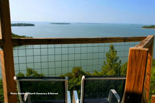 Sky Loft Suite Deck at Rainbow Hearth Sanctuary & Retreat
