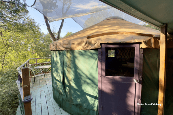 Yurt at Rainbow Hearth Sanctuary & Retreat Photo by David Vickery