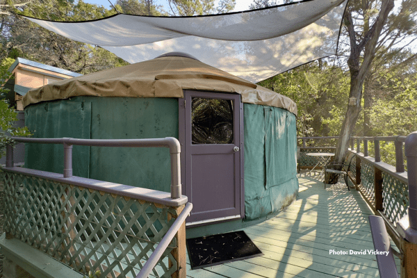 Yurt at Rainbow Hearth Sanctuary & Retreat Photo by David Vickery