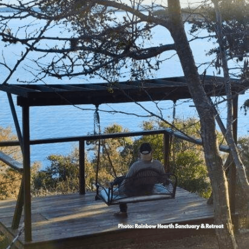 Yurt Rental at Rainbow Hearth Sanctuary on Lake Buchanan